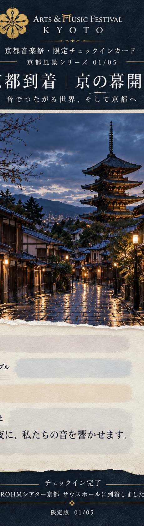 京都到着|京の幕開け